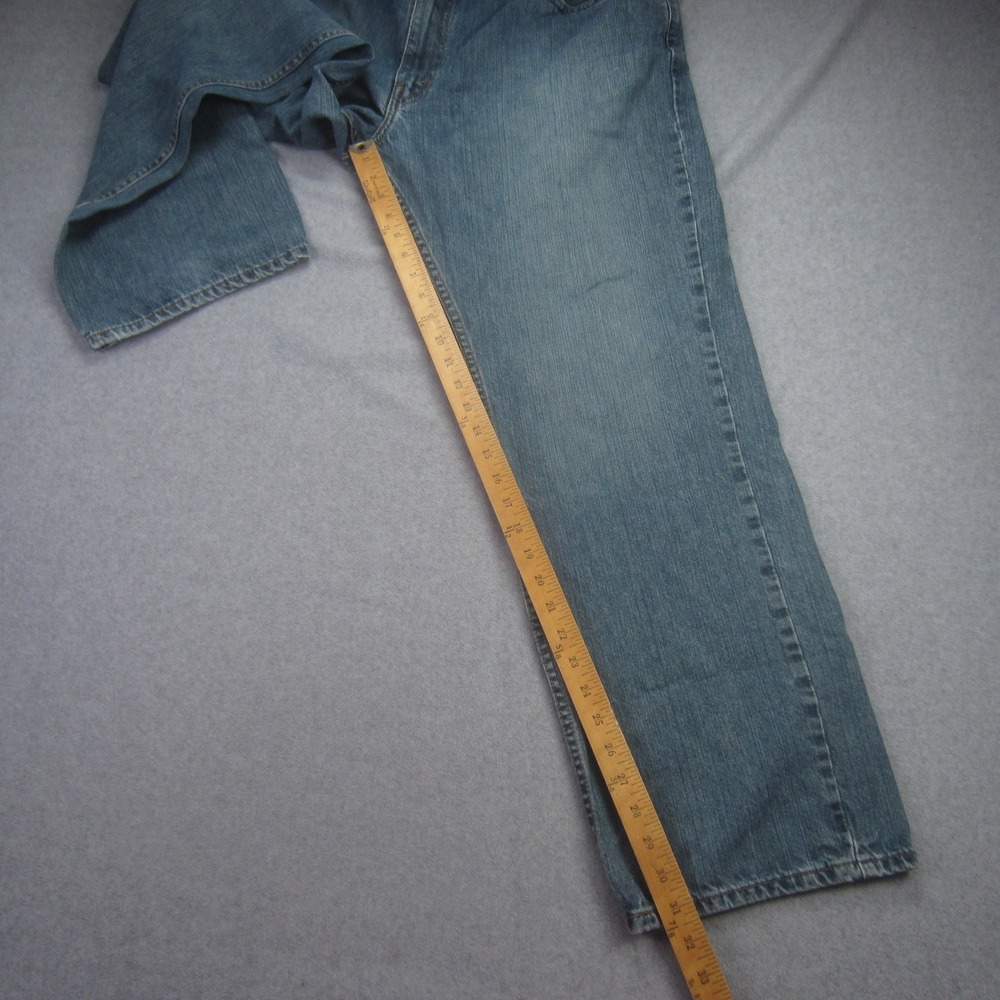 Levis 559 Jeans Mens 42x32 Blue Relaxed Straight Medium Wash Denim - Picture 11 of 16